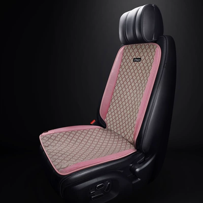seat cushion winter seat universal | Multi-function pad - ancheng-graphene-sitting-relying-main-driver-aj-style-burgundy-pink-velvet
