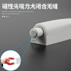Modern Minimalist ABS Plastic Strong Magnetic Cabinet Bounce Backer Handle-Free Heavy-Duty Push Kitchen Cabinet Door Buffer Hardware