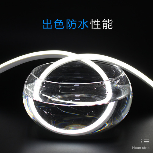 Cross-border 110V flexible round outdoor waterproof silicone 6*12 low voltage 12V high voltage 220V neon LED strip light