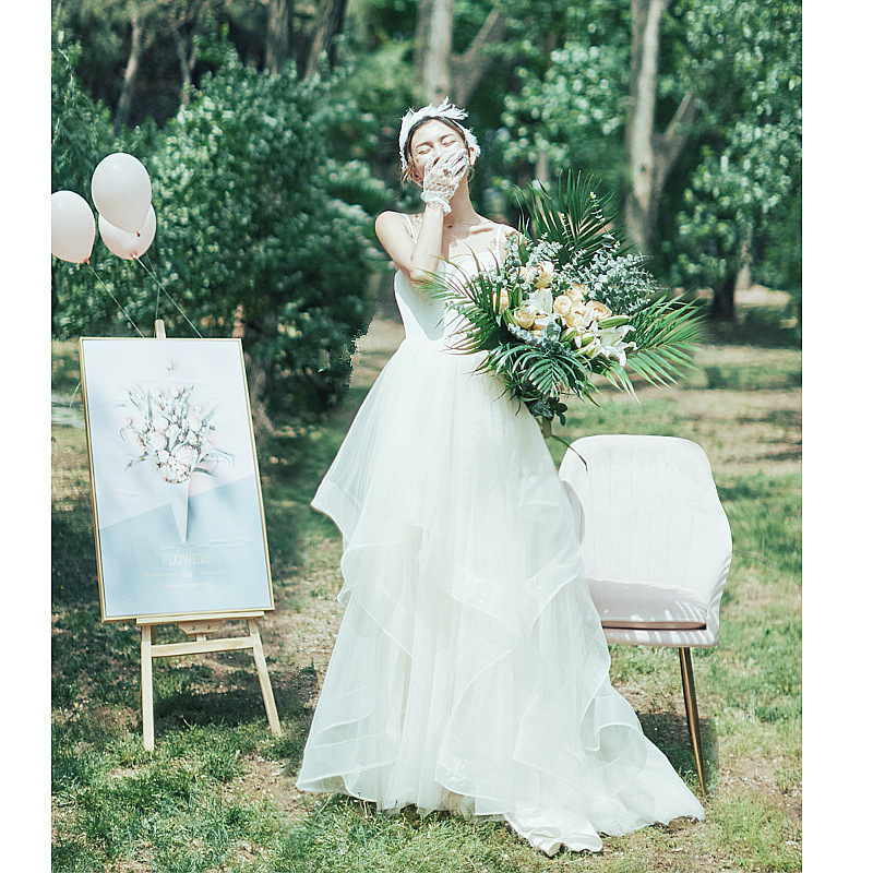 Simple and Light Wedding Dress, Forest Style, 2026 New Model, Bride's Going-Out Dress, Spaghetti Straps, Super Fairy-Like, Dreamy Travel Photography, Light Gauze Dress, Everyday Wear Simple and Light Wedding Dress, Forest Style, 2026 New Model, Bride's Going-Out Dress, Spaghetti Straps, Super Fairy-Like, Dreamy Travel Photography, Light Gauze Dress, Everyday Wear