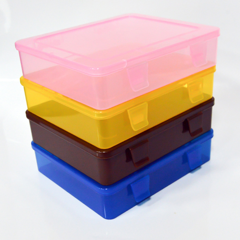 PP塑料高透明塑胶空盒加厚四叶草工厂产品包装盒批量拿货颜色可选