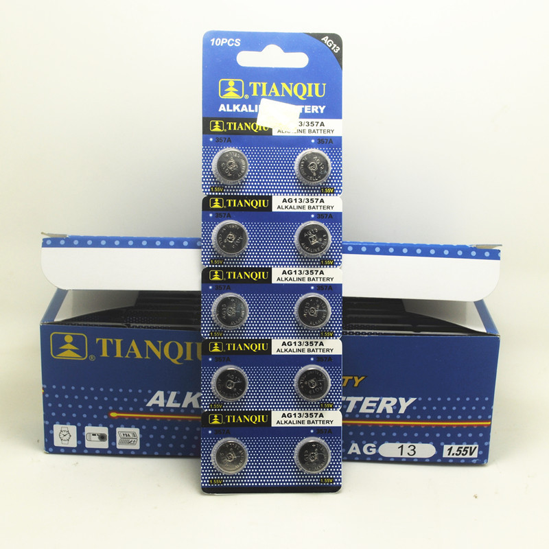 Tianqiu AG13 LR44 button cell 1.5V A76 L1 154 357A toy vernier caliper button cell
