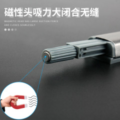 Furniture cabinet door rebounder push-button handle-free drawer invisible wardrobe self-propelled spring push-open magnetic door