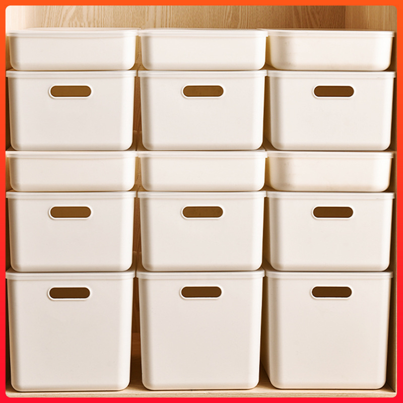 Plastic Sundries Storage Box Large Storage Box with Lid Household Plastic Clothes Storage Box Snack Book Storage Box Plastic Sundries Storage Box Large Storage Box with Lid Household Plastic Clothes Storage Box Snack Book Storage Box