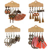 Ethnic earrings, capacious accessory with tassels, suitable for import, boho style, ethnic style, wholesale