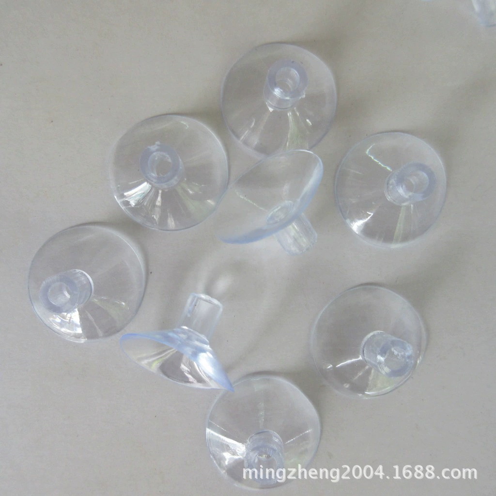 Прозрачная присоска из ПВХ с прямым отверстием, флагшток, парковочный знак, прозрачная присоска, прямое отверстие, внешний диаметр 6 мм, диск 2,1 см