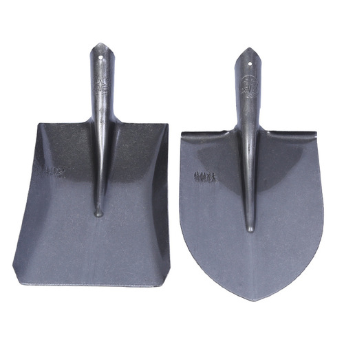 Shovel agricultural iron spade manganese steel shovel outdoor garden home use soil loosening digging planting large steel shovel spade shovel head