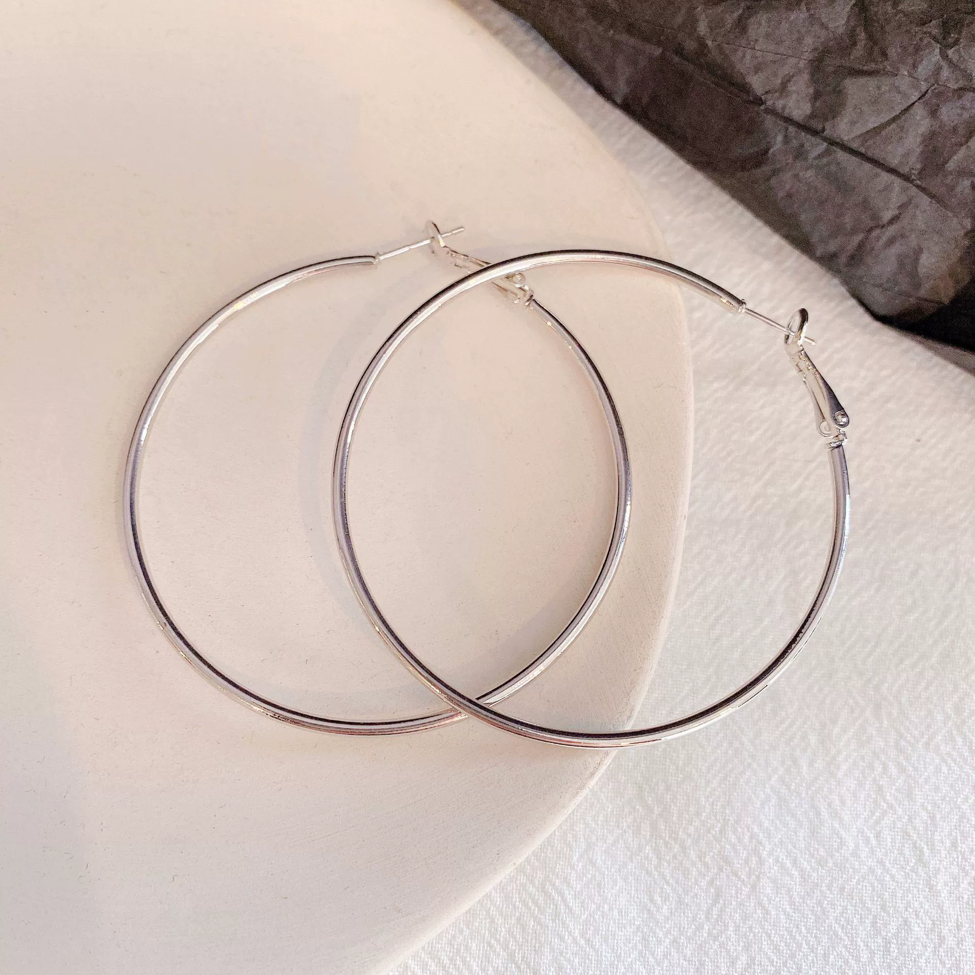 Серьги из стерлингового серебра 925 с иглой, европейский стиль, размеры 3–7 см, золото или серебро