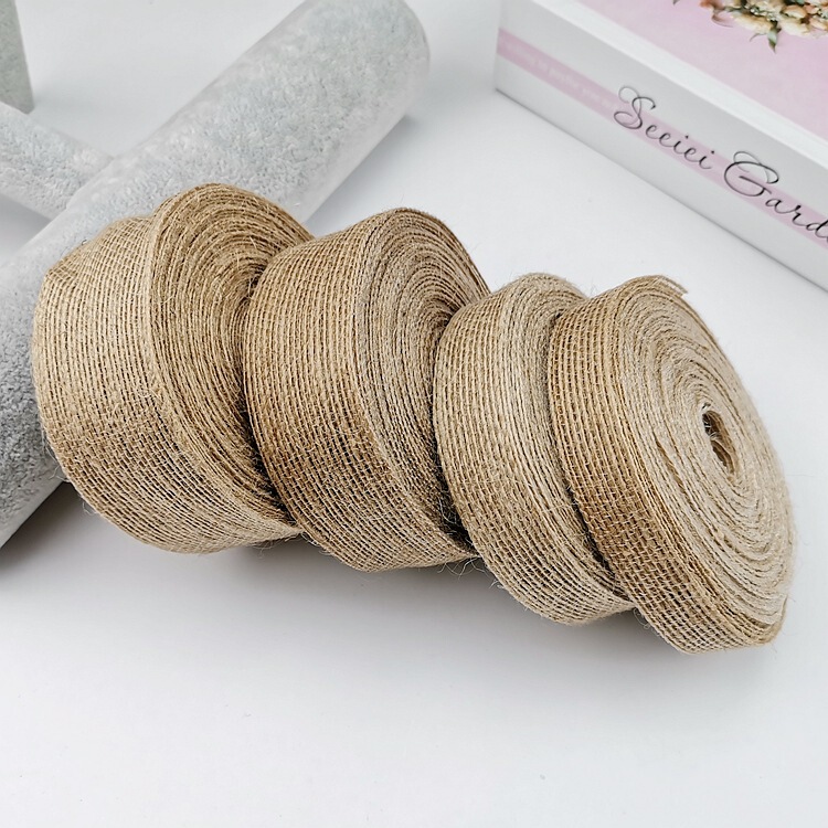 Jute Webbing Fish Silk Hemp Jute Fish Silk Hemp Rope Webbing DIY Handmade Hemp Rope Hemp Belt 10.1m Rolls