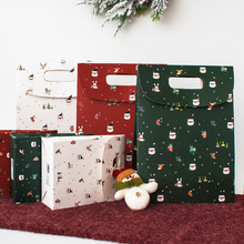 圣诞节小清新礼品袋手提袋纸袋 韩版儿童礼物可爱商务糖果礼品盒