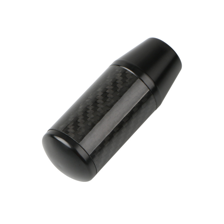 Cabeza de engranaje de fibra de carbono extraíble 9cm coche universal interior palanca de aleación de aluminio palanca de engranaje