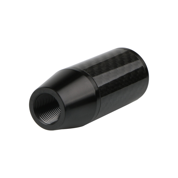 Cabeza de engranaje de fibra de carbono extraíble 9cm coche universal interior palanca de aleación de aluminio palanca de engranaje