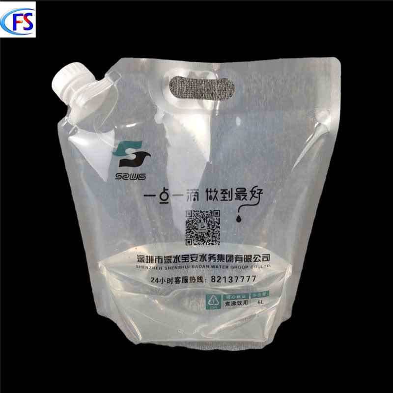 Manufacturer Produces 5kg Roast Chicken Sauce Packaging Spout Bag, Large Capacity Packaging Soup and Drinking Water Stand-Up Bag