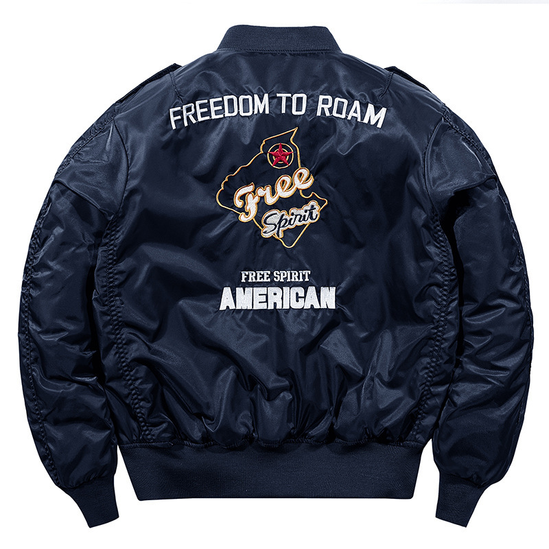 Jachetă pentru bărbați, toamnă/iarnă, nouă pentru tineret, cu guler mare, îngroșată, cu agrafă caldă, din bumbac._voghion.com