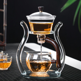 Semi-Automatic Glass Tea Set Lazy Tea Set Lazy Tea Maker Office Glass Integrated Tea Maker