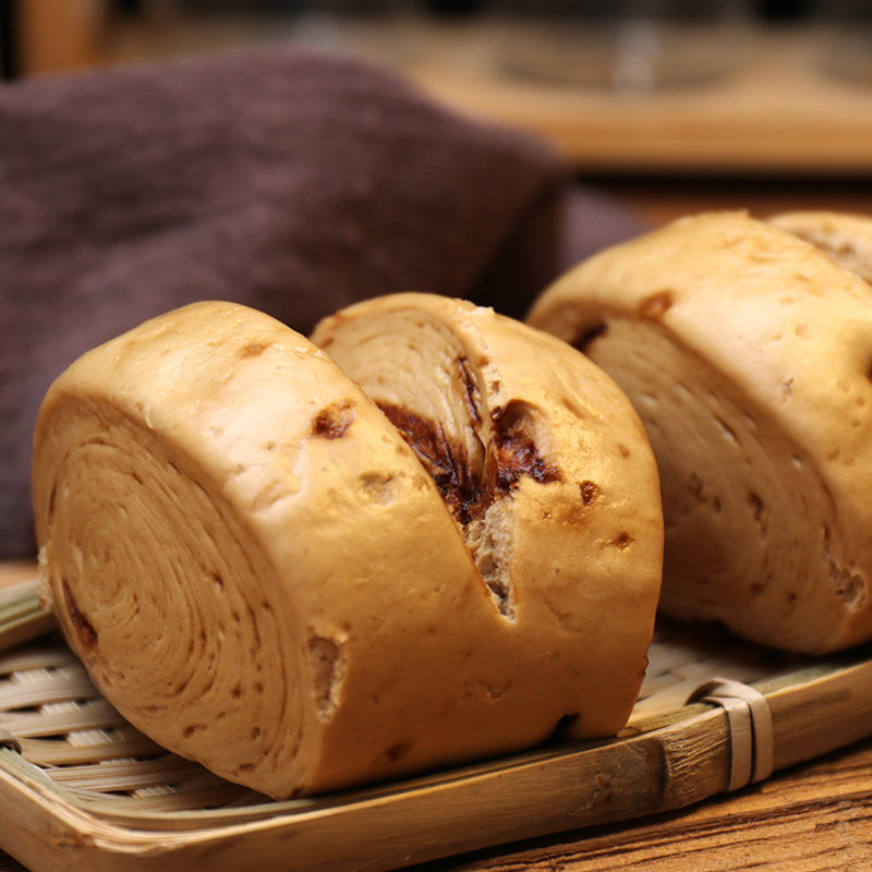 Qiu Xing Red Sugar Steamed Buns 60g Hand-Torn Muffin Snacks Breakfast Frozen Noodles Half-Finished Products Convenient Quick Meal Wholesale