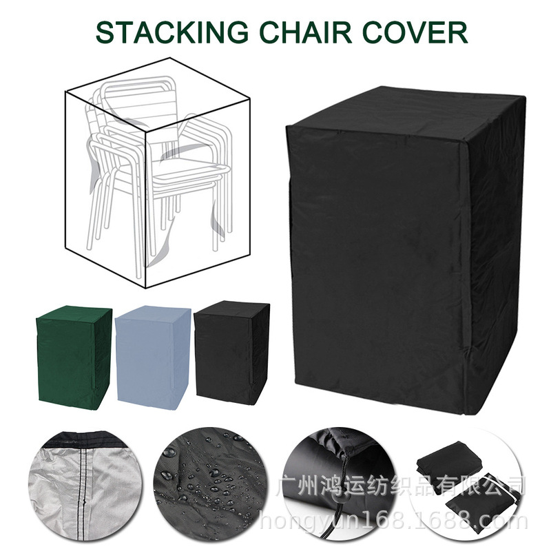 Factory direct barbecue grill cover outdoor chair cover stacked chair cover sunscreen cover waterproof cover dust cover