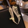 Earrings, trend fashionable accessory, Korean style, silver 925 sample, city style, wholesale