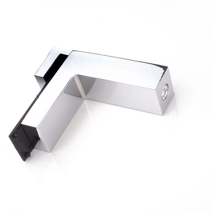 En stock cepillado/brillante ajustable de tipo F clip de vidrio clip de baño cocina titular de vidrio titular de madera contrachapada