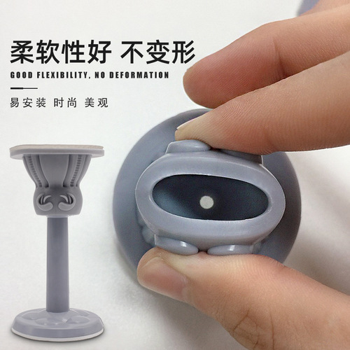 Factory direct sales silent silicone door suction no punching modern simple door stop anti-collision device door and window hardware accessories door bumper