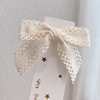 Hairgrip with bow, hairpins, hair accessory, Japanese and Korean, simple and elegant design