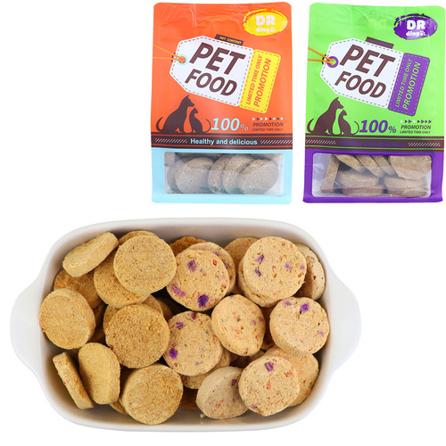 Pet food wholesale dog snacks freeze-dried raw bone meat cat snacks beef chicken cake dog food cat food 200g