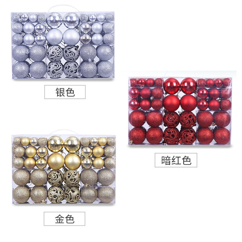 Amazon popular BOLA DE Navidad decoraciones de Navidad 100PCS traje colgante de Navidad