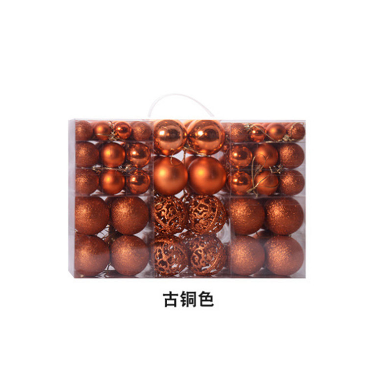 Amazon popular BOLA DE Navidad decoraciones de Navidad 100PCS traje colgante de Navidad