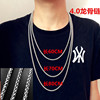 Necklace stainless steel, accessory hip-hop style, sweater, European style, does not fade