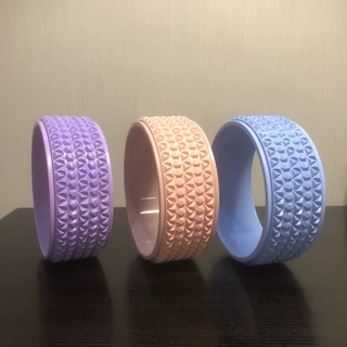 EVA瑜伽轮健身按摩辅助健腹轮后弯器具3D轮普拉提圈yogawheel拉伸