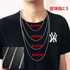 Necklace stainless steel, accessory hip-hop style, sweater, European style, does not fade