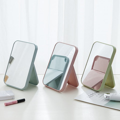 Yiwu Factory Direct Selling Folding Makeup Mirror, European Simple Style Single-Sided Dressing Mirror, Desktop Tabletop Makeup Mirror