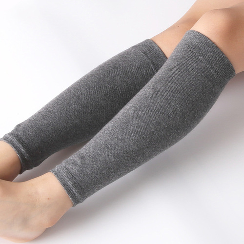 Autumn and winter leggings socks, same style for men and women, combed cotton warm and cold-proof knee pads, calf and knee wool socks for women