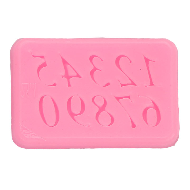 Fondant cake decoración letras mayúsculas y minúsculas y dígitos feliz cumpleaños silicona molde para hornear cerámica suave arcilla epoxi molde