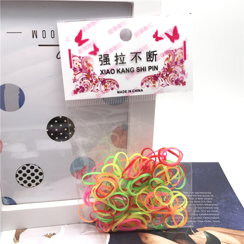 Desechables para niños horquilla banda de pelo banda de goma cuerda de pelo un yuan dos yuanes tienda accesorios para el cabello accesorios para la cabeza puesto de suministro