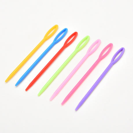 Source factory ABS plastic hand sewing needle knitting tool plastic sweater needle plastic needle wholesale 1000 pcs/pack