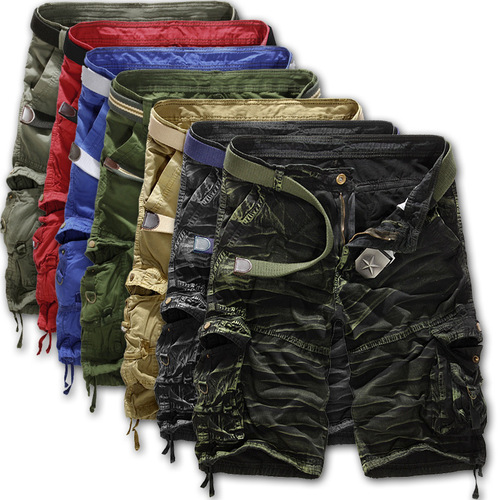 Taobao AliExpress Loose Casual Camouflage Work Shorts Men Plus Size Multi Pocket