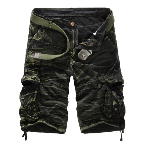 Taobao AliExpress Loose Casual Camouflage Work Shorts Men Plus Size Multi Pocket