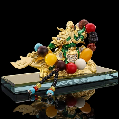 Gong car ornaments car perfume, Car ornaments - green-tiger-guan-gong-eighteen-arhats-transfer-beads