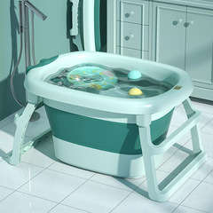 Baby bath tub baby bath tub children's bath bucket foldable household sitting and lying large child bathing and swimming bucket