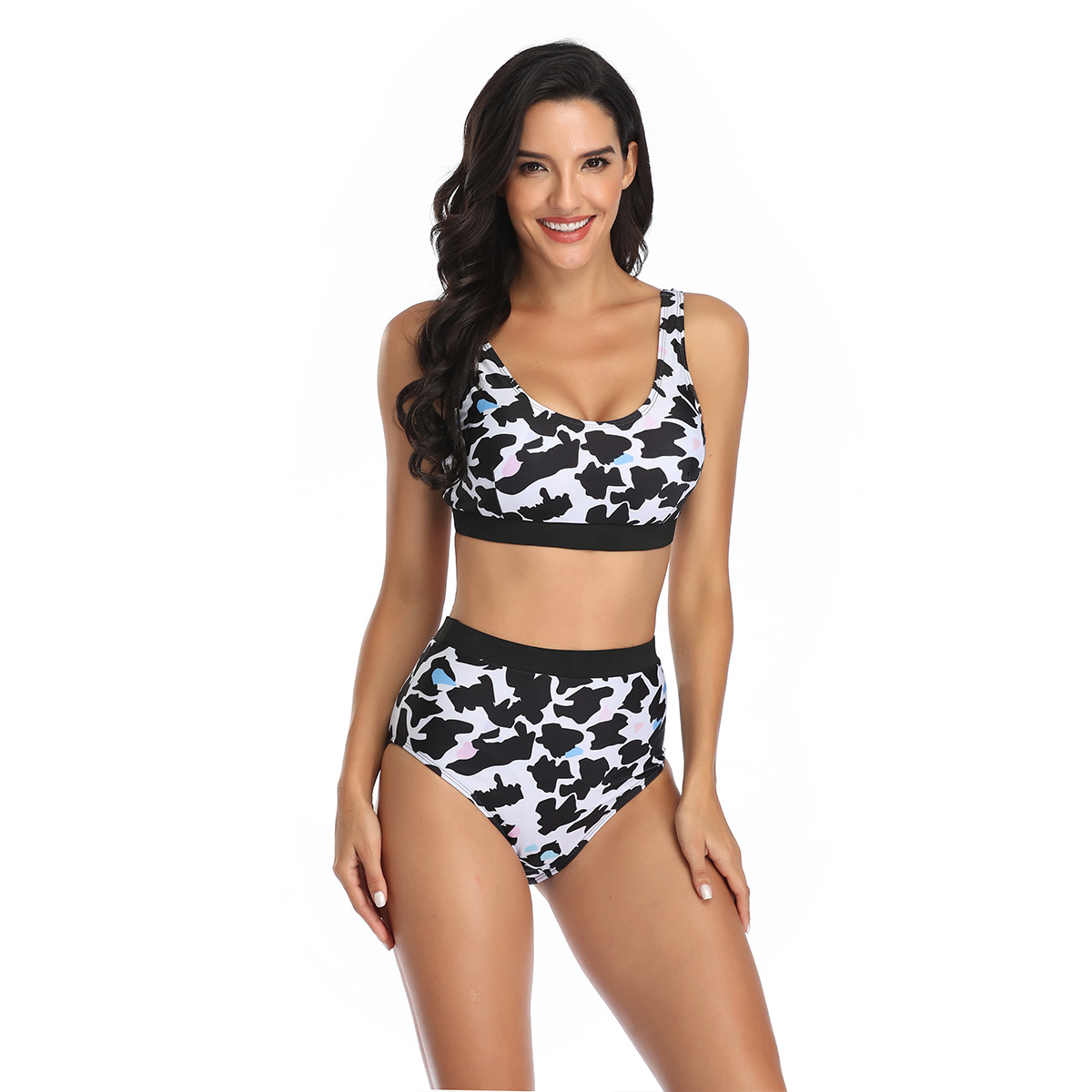 New European and American Sports Vest Split Boxer Bikini Set Amazon Aliexpress Manufacturer Wholesale