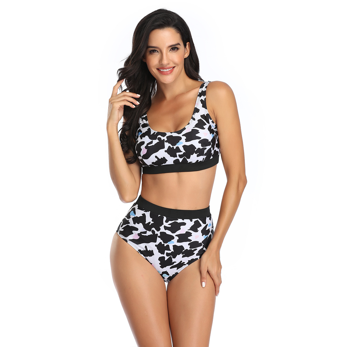 New European and American Sports Vest Split Boxer Bikini Set Amazon Aliexpress Manufacturer Wholesale