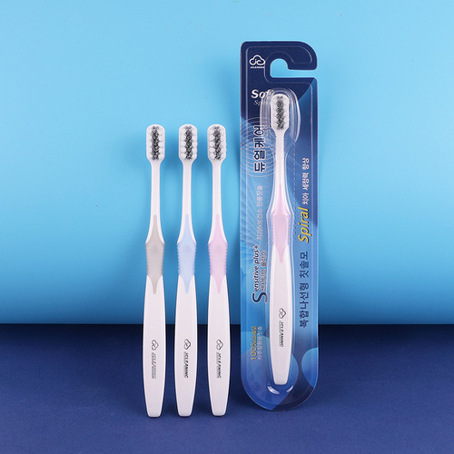 Spiral brush toothbrush effectively cleans and cares for teeth Spiral brush household soft bristle toothbrush couple toothbrush factory wholesale