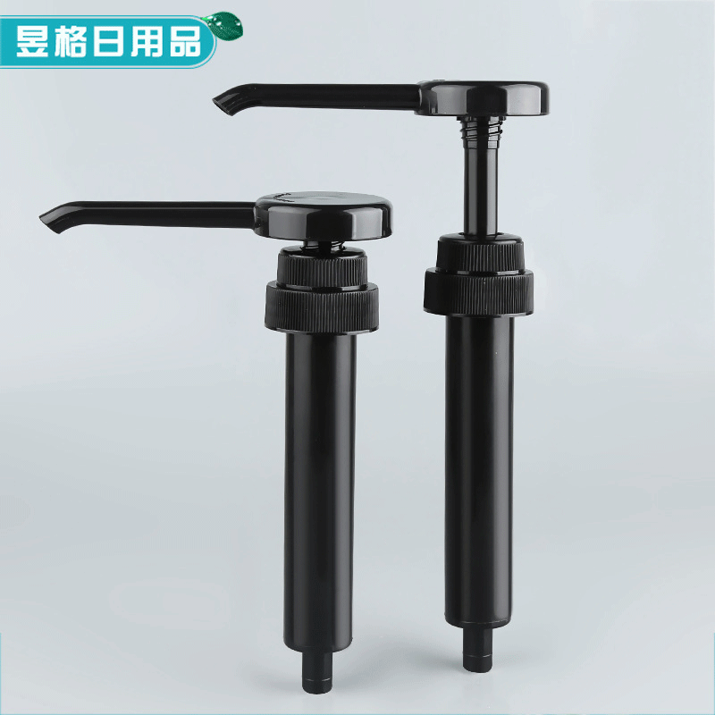 厂家订货PP全塑按压式果酱泵 手压果浆泵 蚝油定量挤压泵