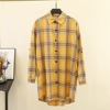 Autumn long shirt for leisure, long sleeve, with sleeve, Korean style