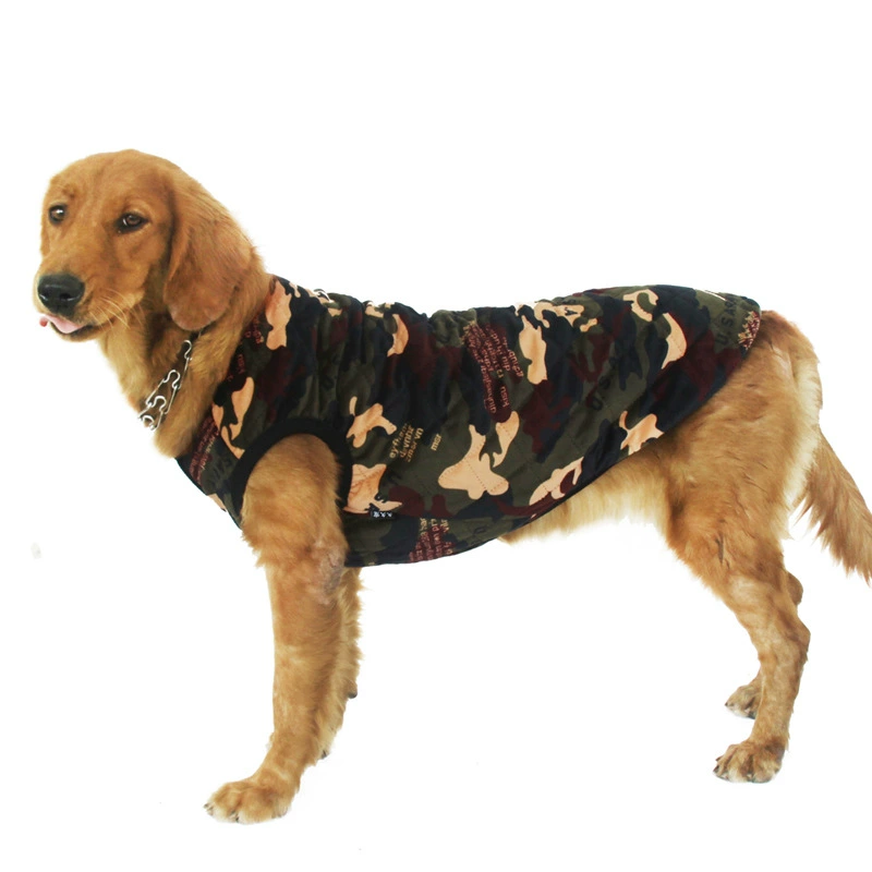 Утолщенная хлопковая одежда для домашних животных Осенне-зимняя одежда Жилет для собак VIP-корги Размер Одежда для собак Золотые волосы Товары для собак Одежда