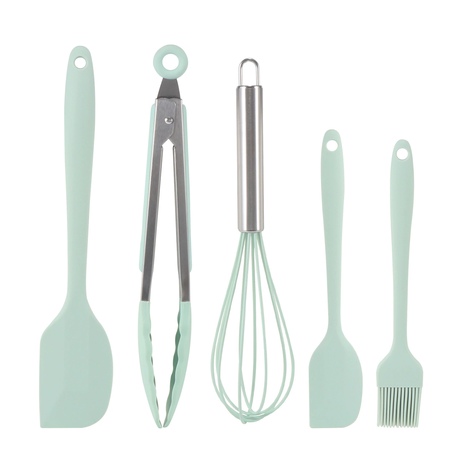 Silicone scraper, set, kitchenware, 5 pieces, DIY