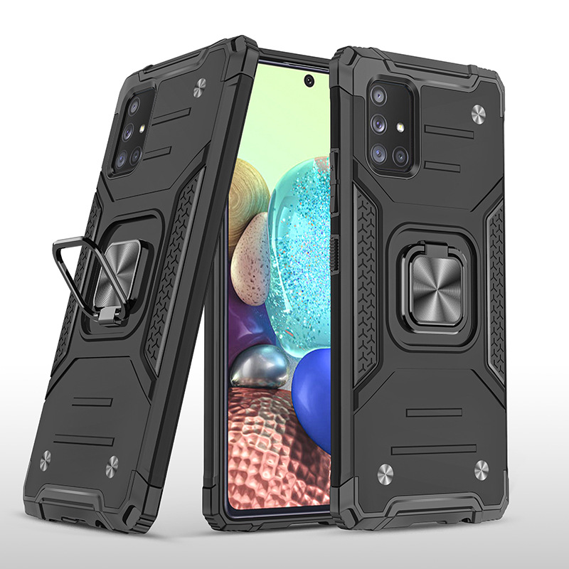 The New Kemeng Armor Is Suitable for Samsung A71-5G Mobile Phone Case, Car Ring Two-In-One Anti-Fall Mobile Phone Case