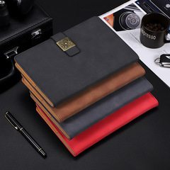 商務本辦公學習筆記本可印logo工作筆記本子磁扣本批發封面記事本