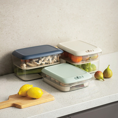 Amazing Refrigerator storage box kitchen Arrangement Freezing Fresh keeping absorb the smell of sth. egg Dumplings Food boxes